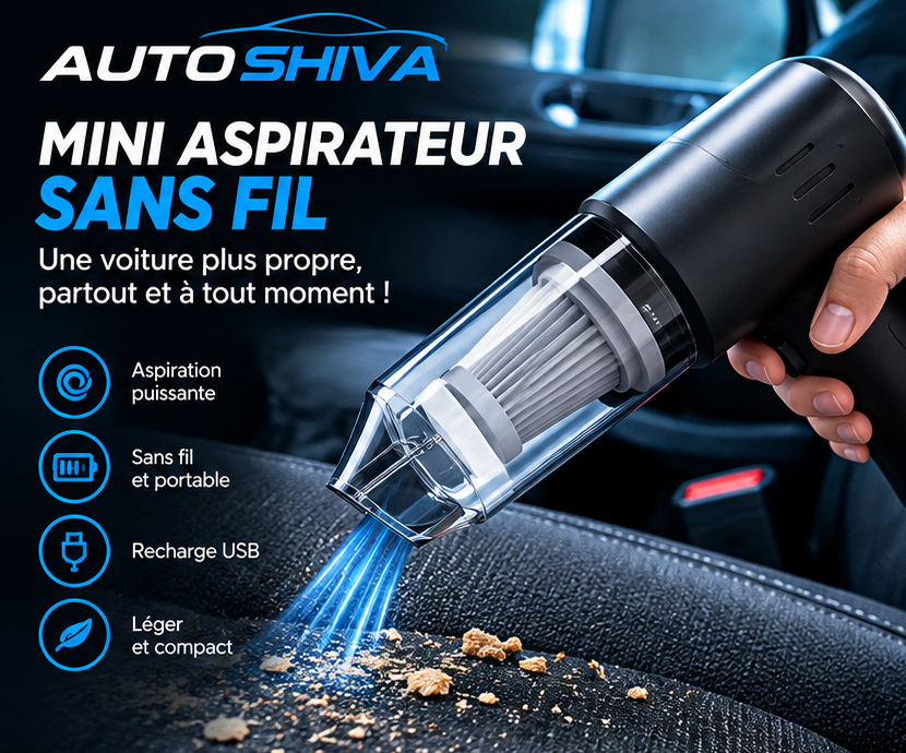 Mini Aspirateur de voiture sans fil