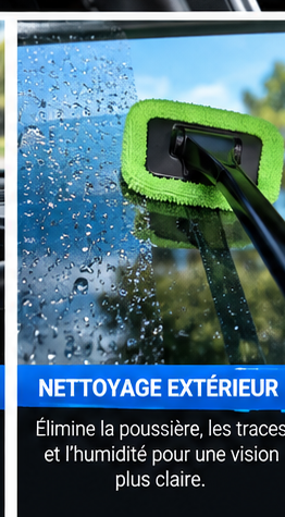 Nettoyeur de pare-brise 180°