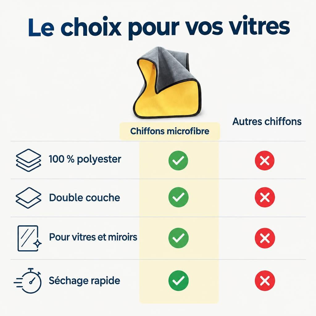Chiffons microfibre pour voiture